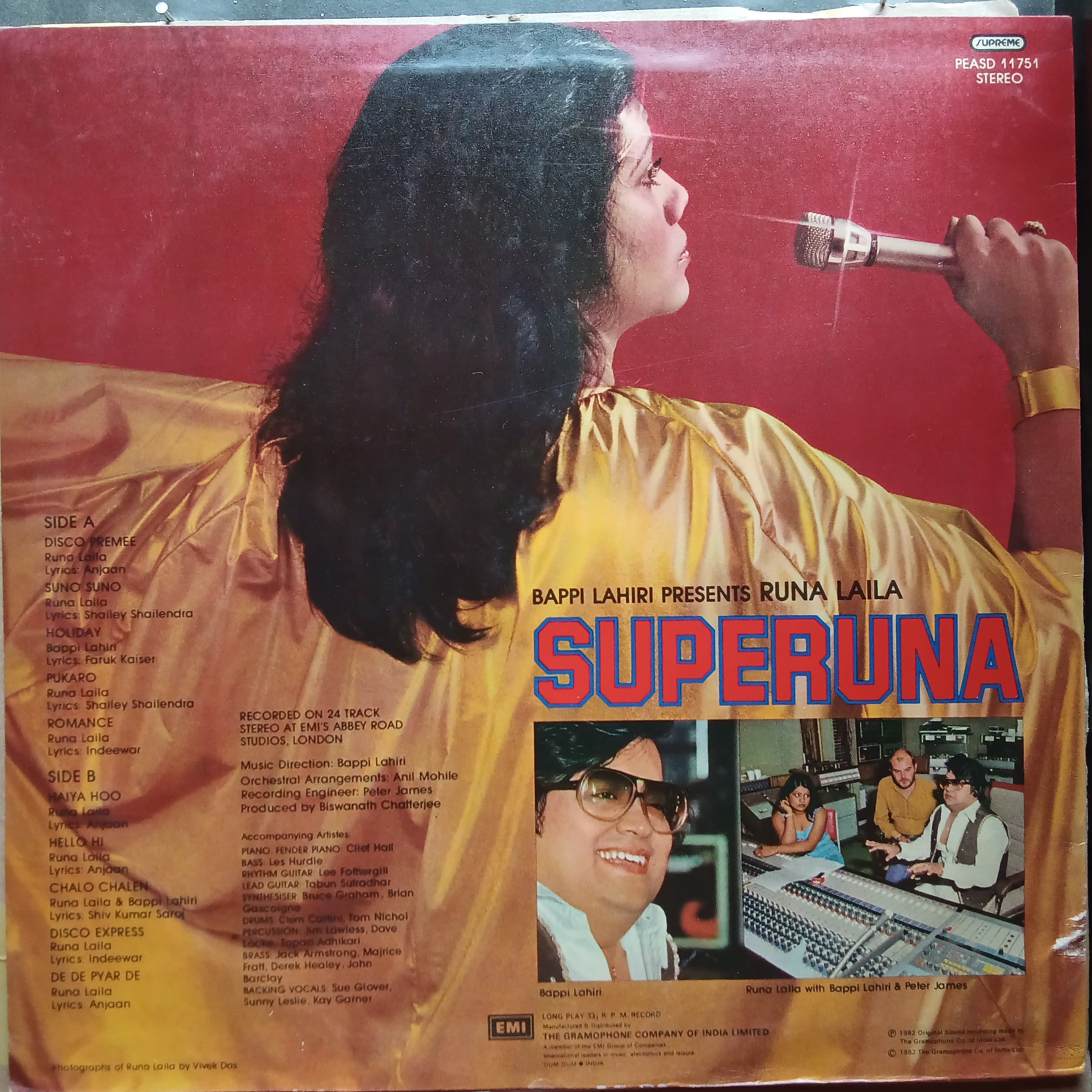 Bappi Lahiri, Runa Laila - Superuna (Vinyl)