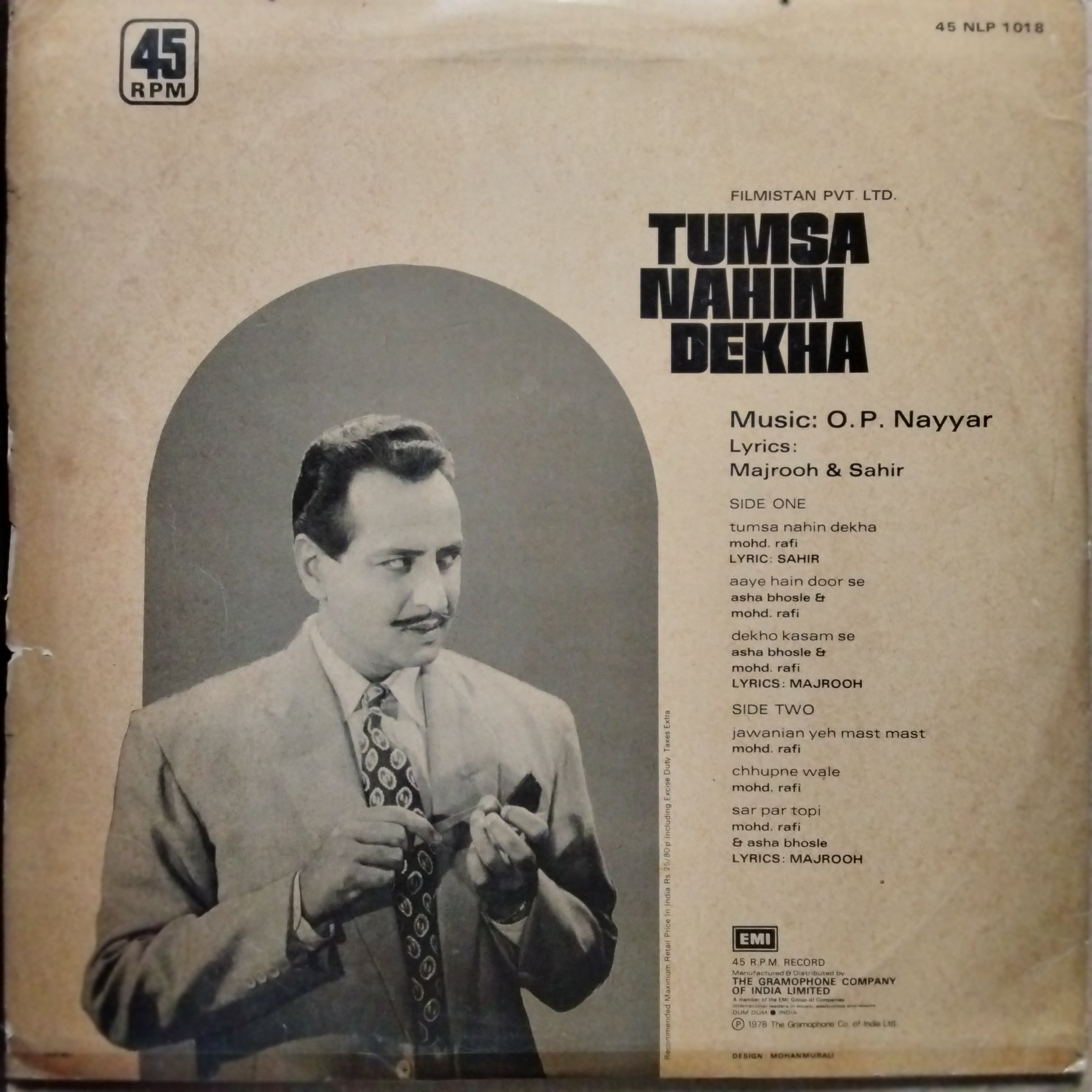 O. P. Nayyar - Tumsa Nahin Dekha (Vinyl)