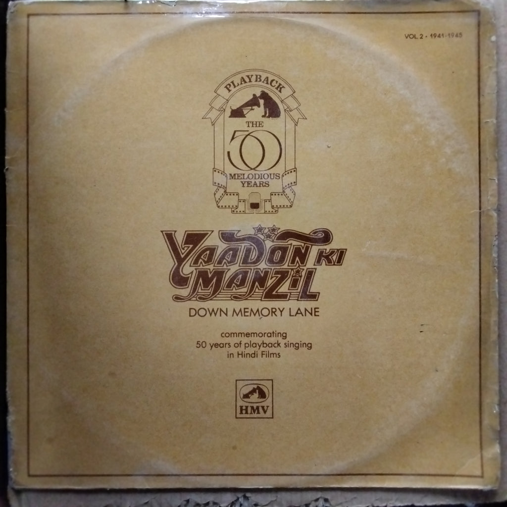 Various  - Yaadon Ki Manzil - Down Memory Lane Vol.2 (1941-1945) (Vinyl)