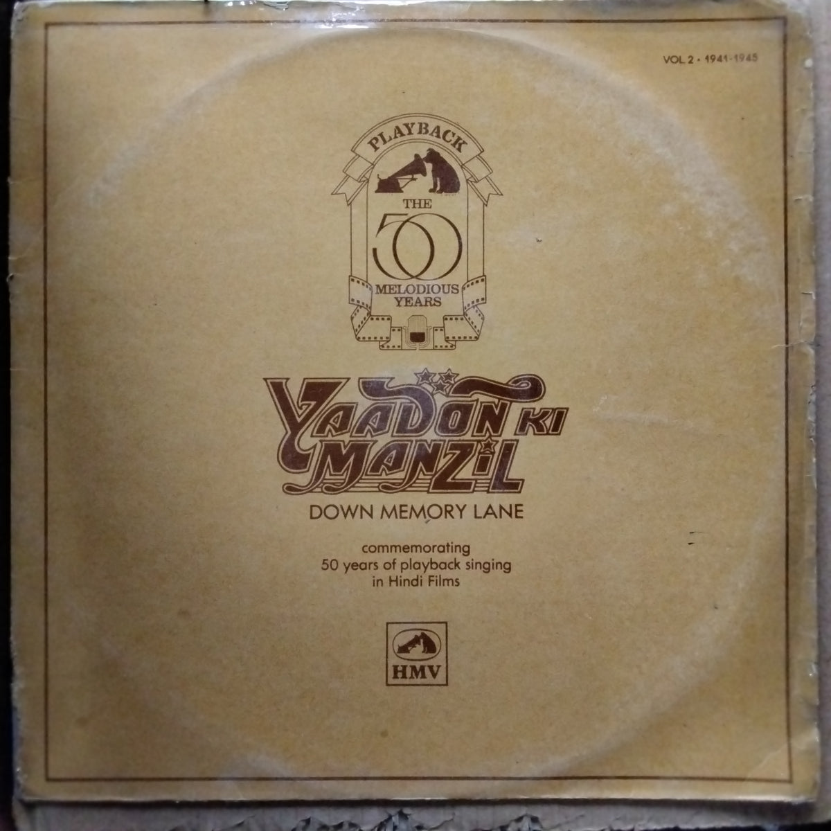 Various  - Yaadon Ki Manzil - Down Memory Lane Vol.2 (1941-1945) (Vinyl)