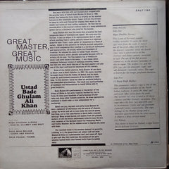 Ustad Bade Ghulam Ali Khan - Great Master, Great Music  (Vinyl)