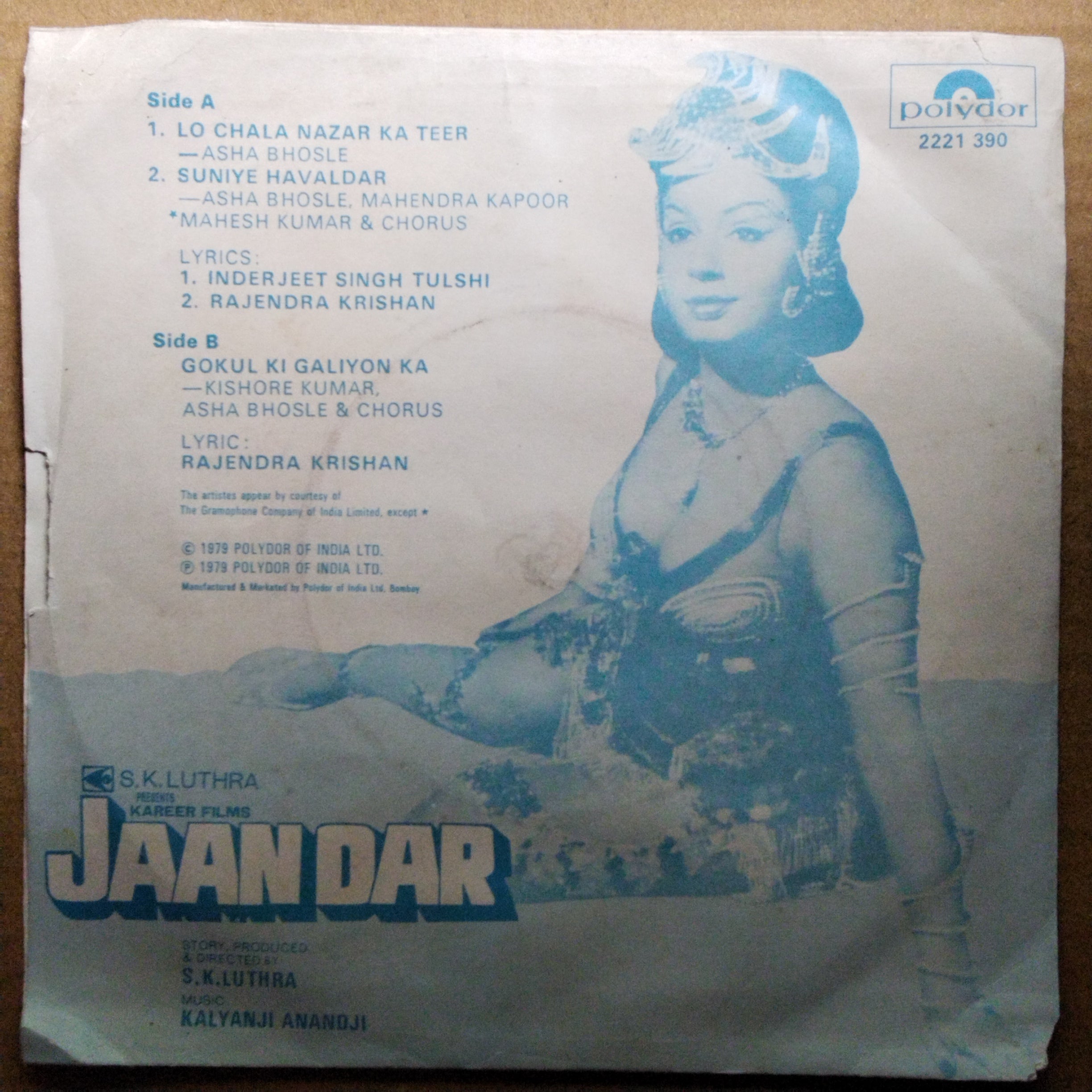 Kalyanji-Anandji  - Jaandar (45-RPM)