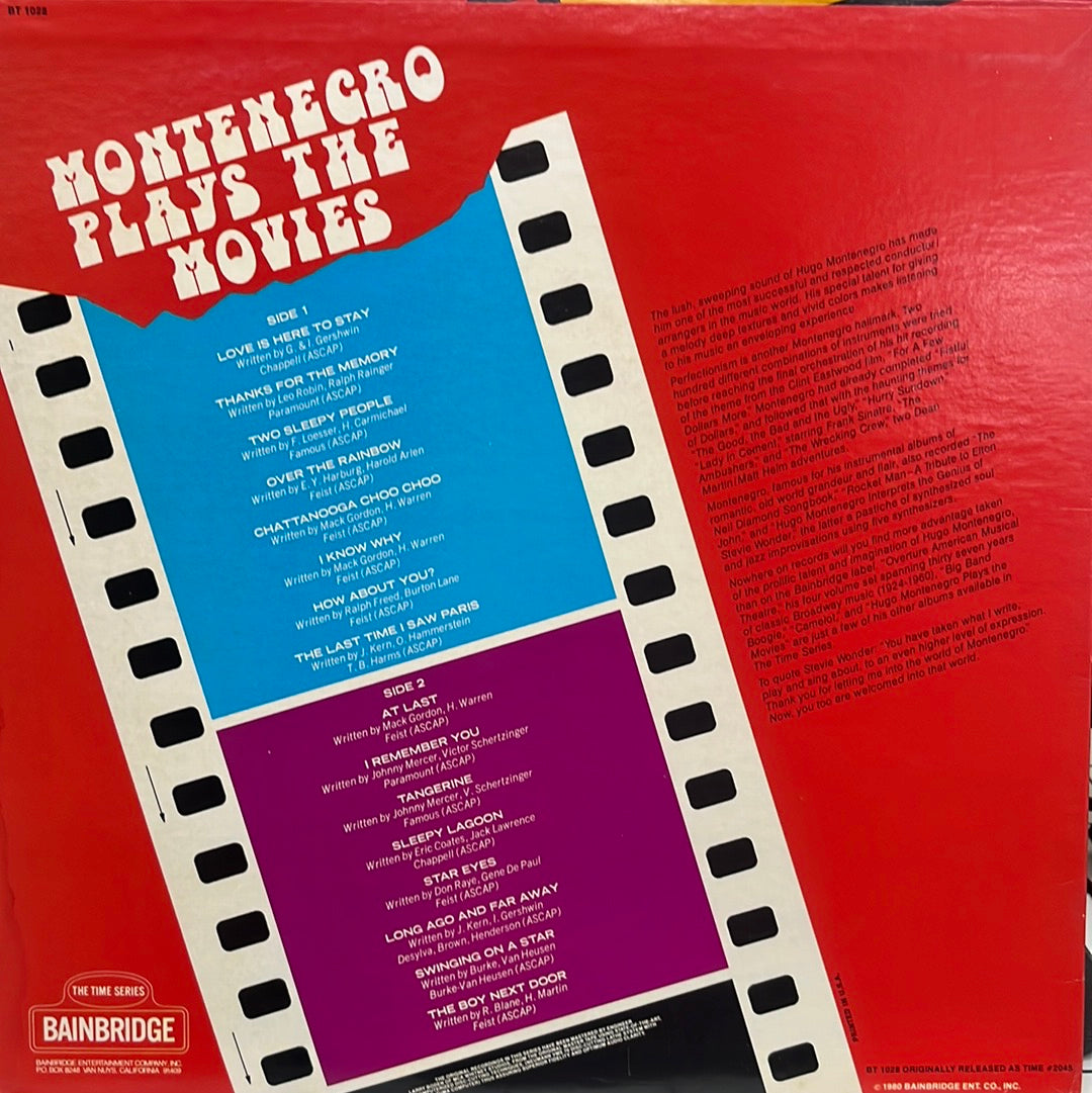 Hugo Montenegro - Montenegro Plays The Movies (Vinyl)