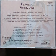 Naushad, Ghulam Mohammed + Khaiyyam - Pakeezah + Umrao Jaan  (CD)