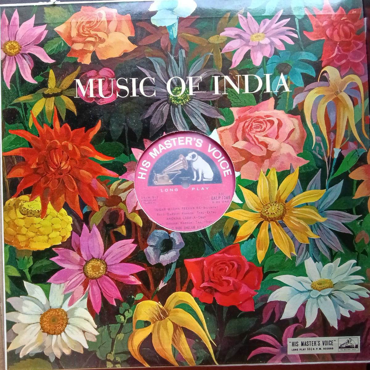Bade Ghulam Ali Khan  - Raag Darbari Kanada, Kaushi Dhani - EALP 1265 (Vinyl)