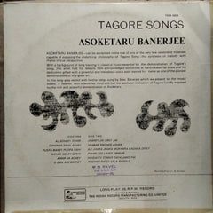 Asoketaru Banerjee - Tagore Songs  (Vinyl)