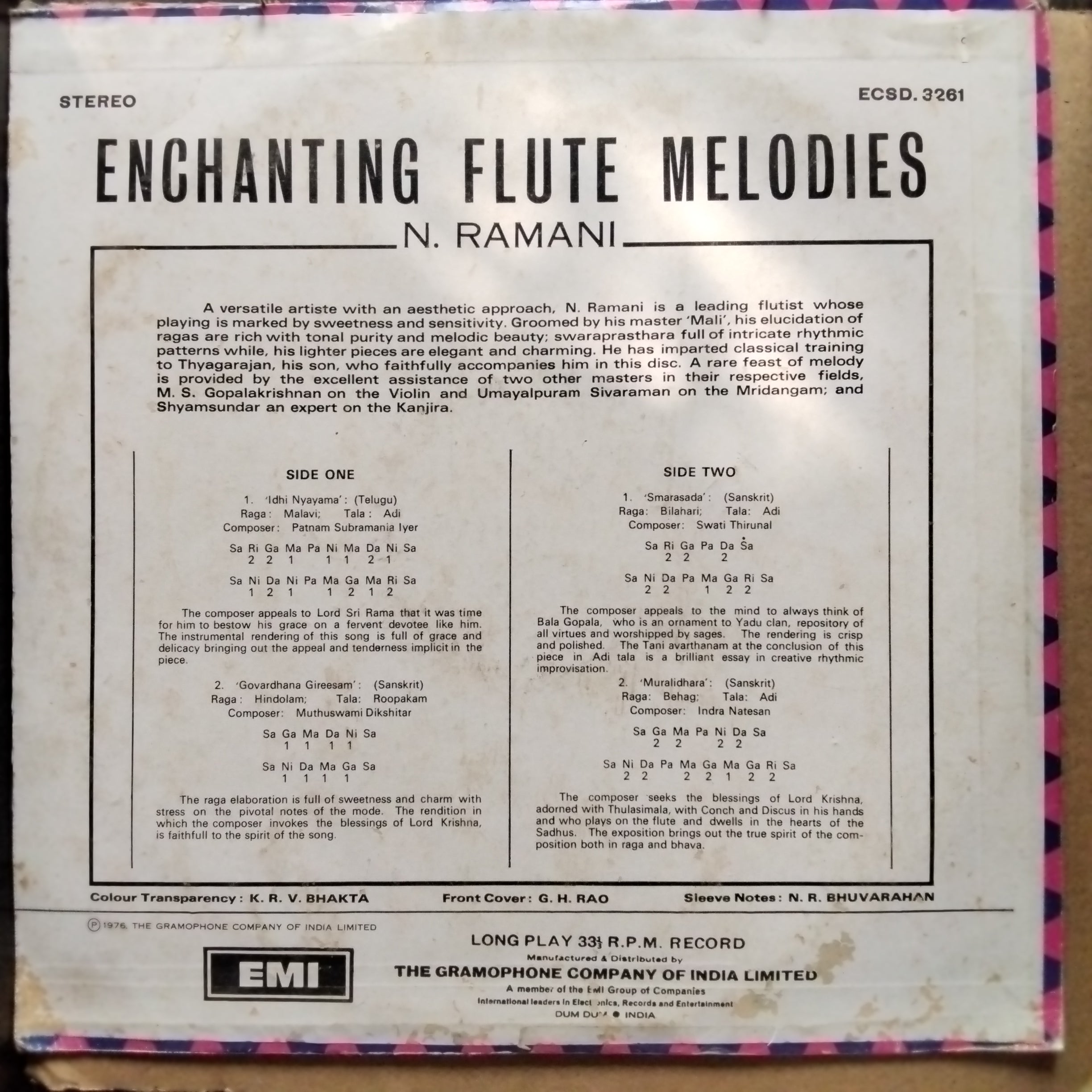 N. Ramani  - Enchanting Flute Melodies (Vinyl)