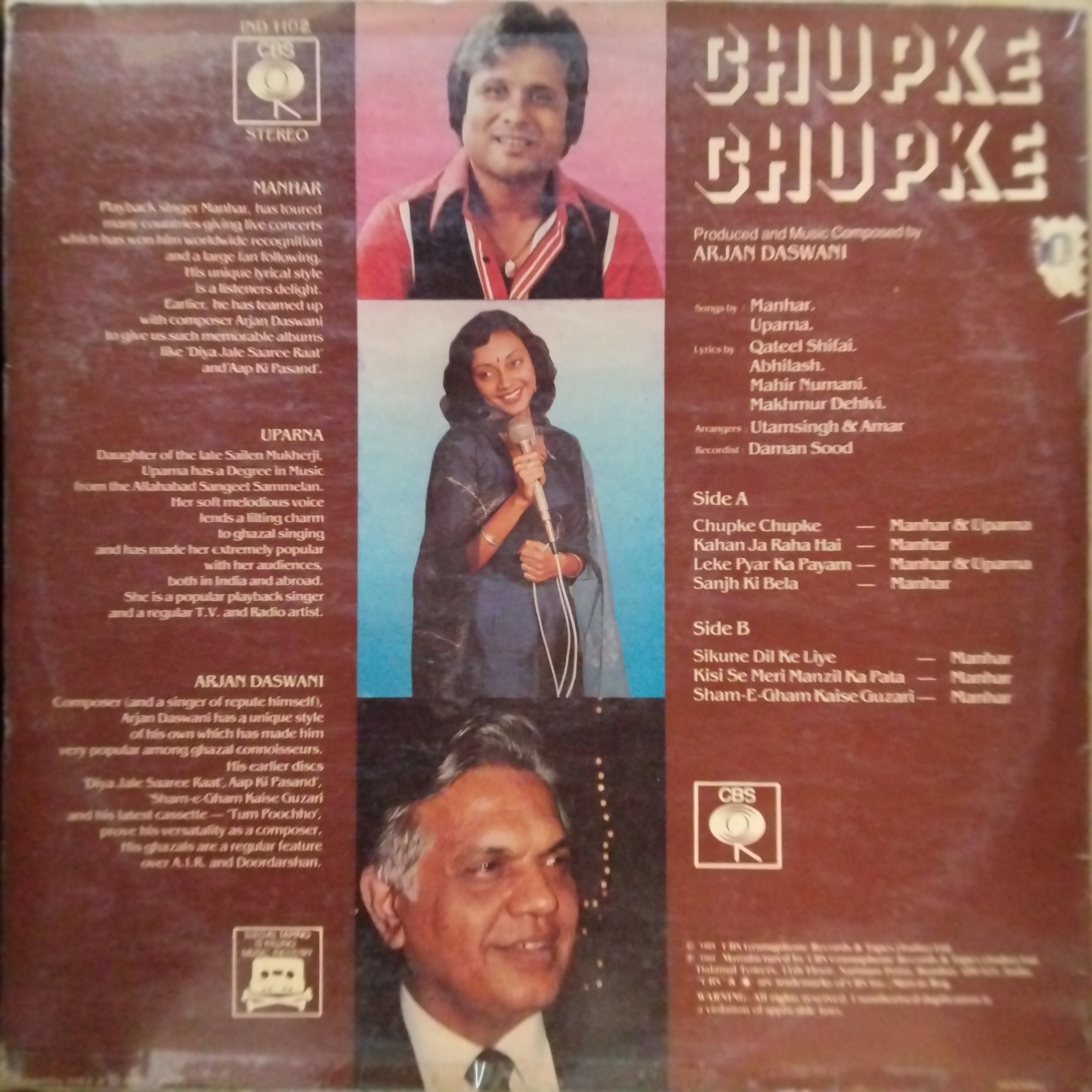 Arjan Daswani - Chupke Chupke (Vinyl)