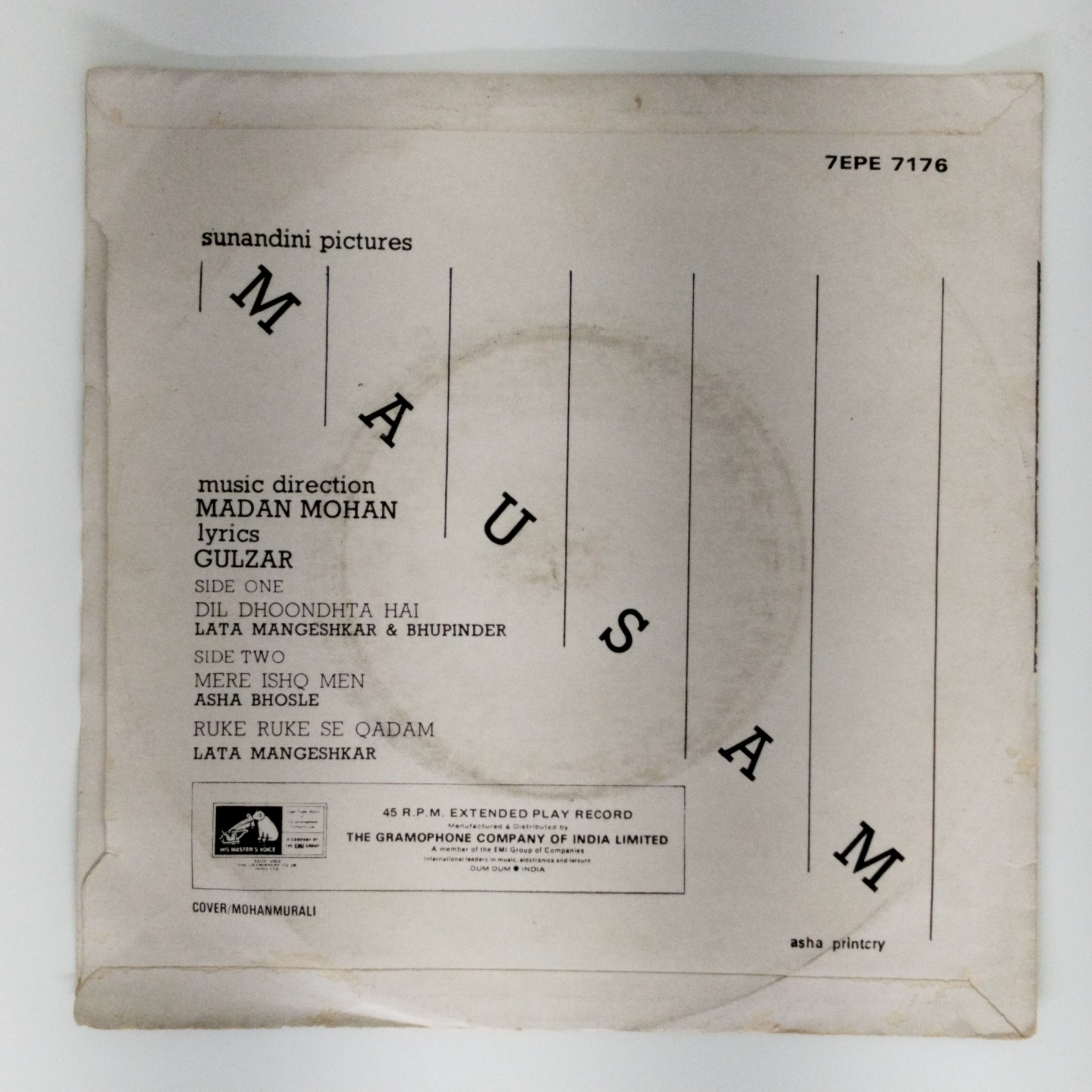 Madan Mohan - Mausam (45-RPM)