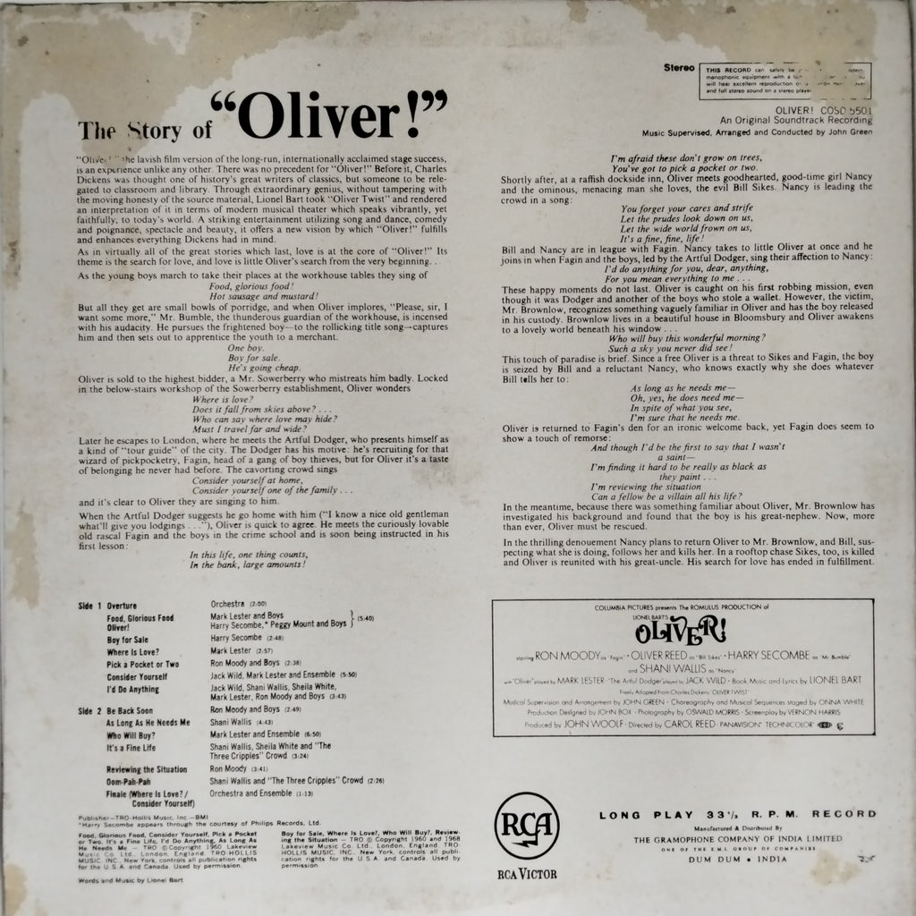 Lionel Bart  - Oliver! - Original Soundtrack Recording (Vinyl)