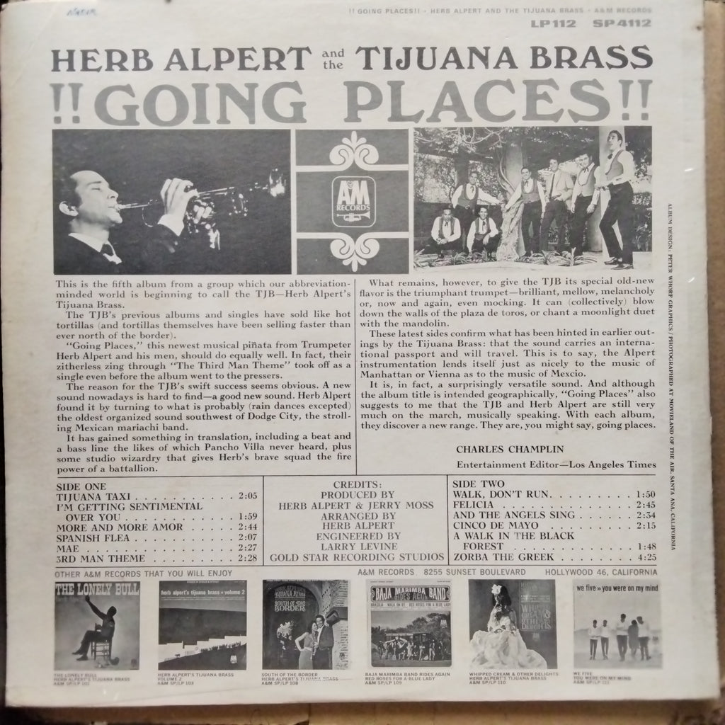 Herb Alpert And The Tijuana Brass - !!Going Places!! (Vinyl)
