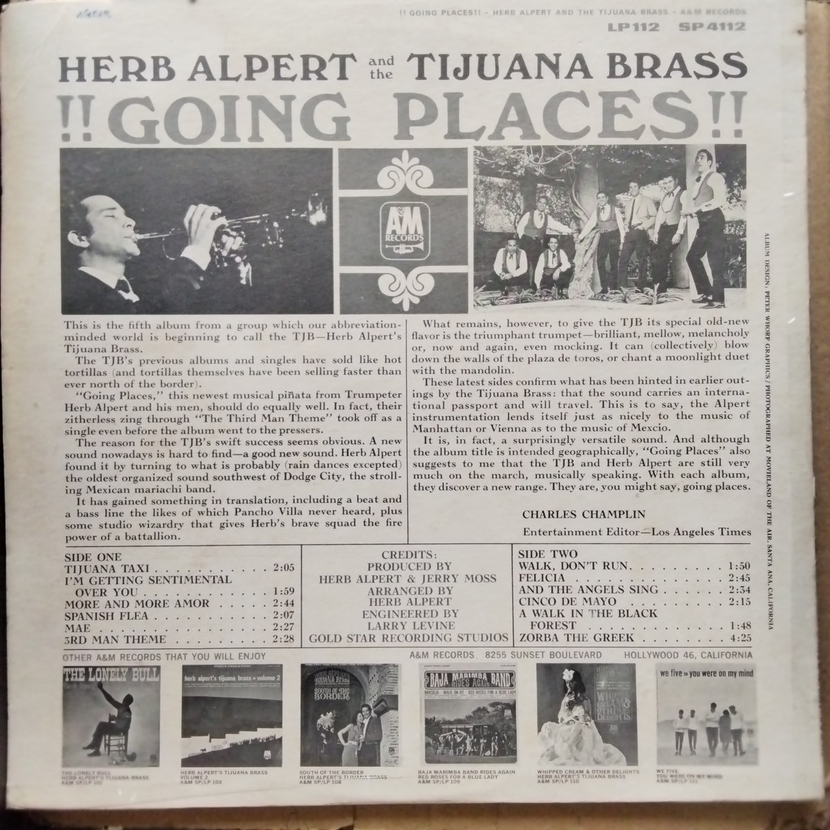 Herb Alpert And The Tijuana Brass - !!Going Places!! (Vinyl)