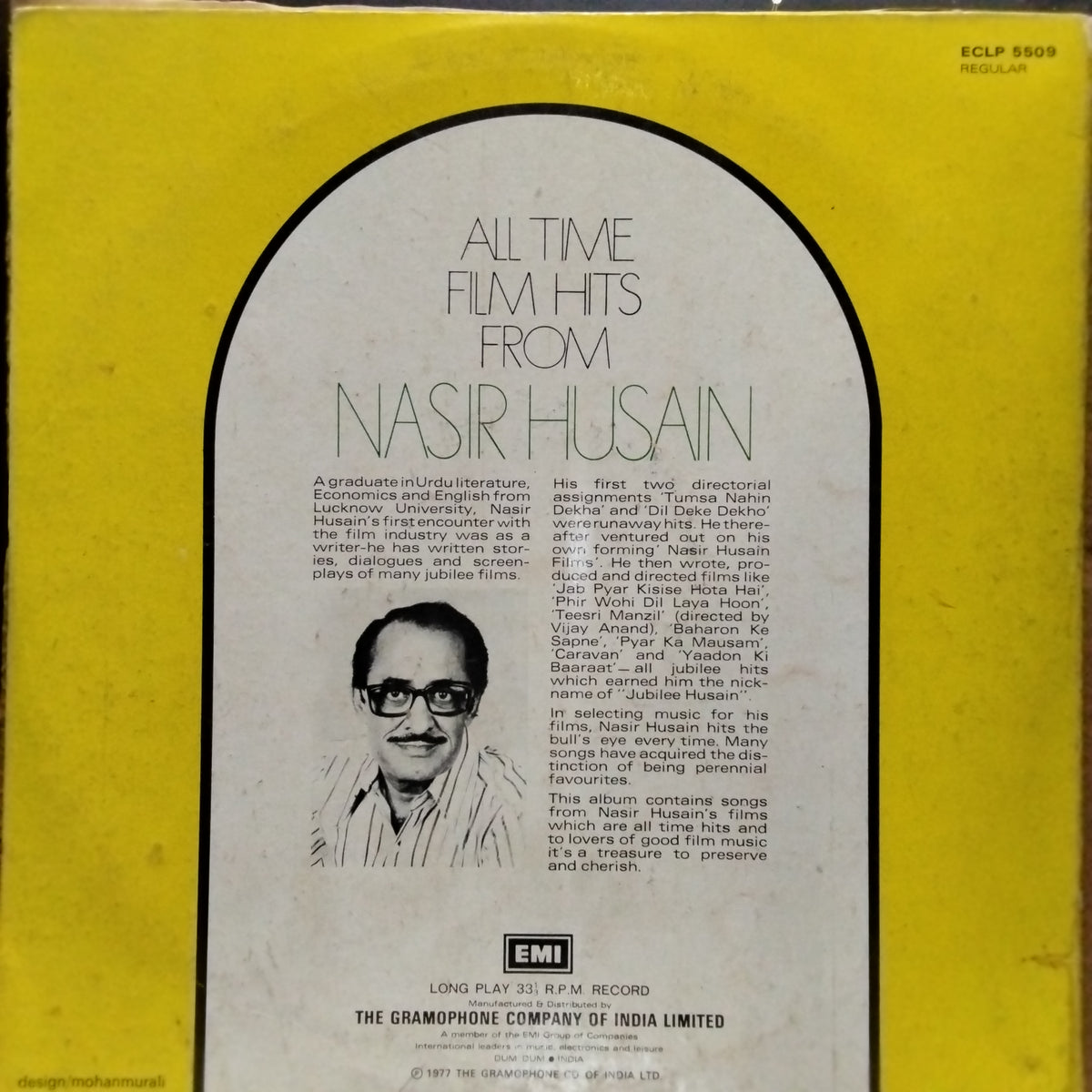 Nasir Husain - All Time Film Hits From Nasir Husain (Vinyl)