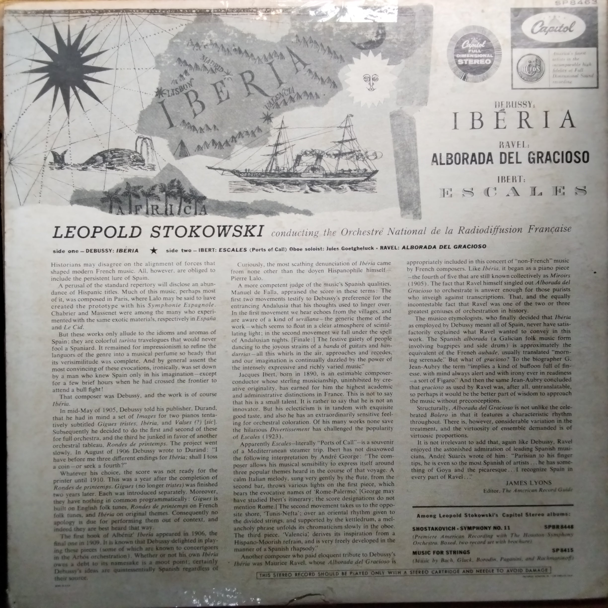 Debussy* / Ravel* / Ibert* - Stokowski*, Orchestre National De La Radiodiffusion FrançAise*  - Iberia / Alborada Del Gracioso / Escales (Vinyl)