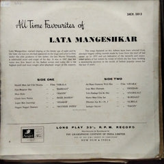 Lata Mangeshkar  - All Time Favorites Of Lata Mangeshkar (Vinyl)