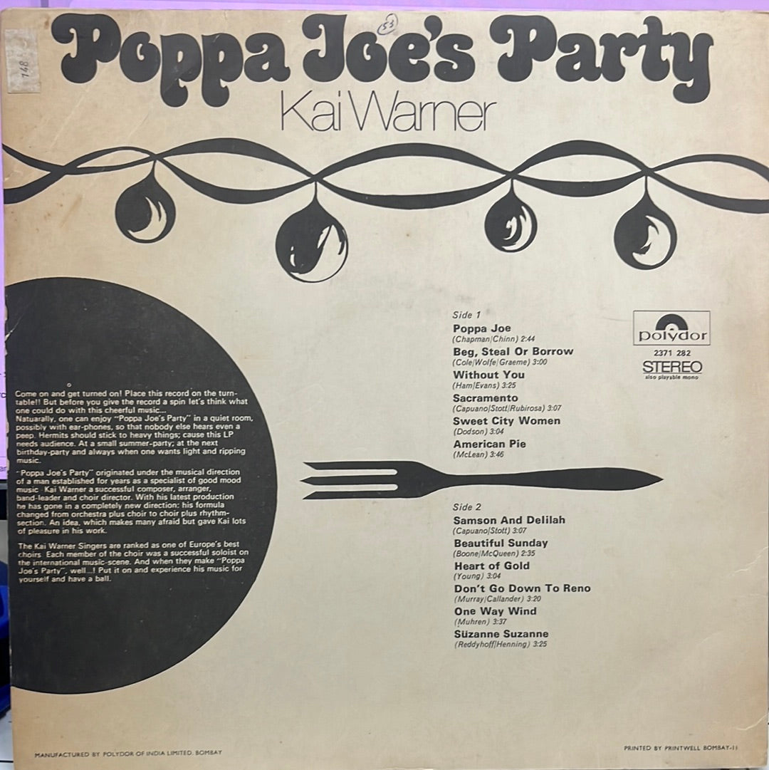Kai Warner - Poppa Joe's Party (Vinyl)