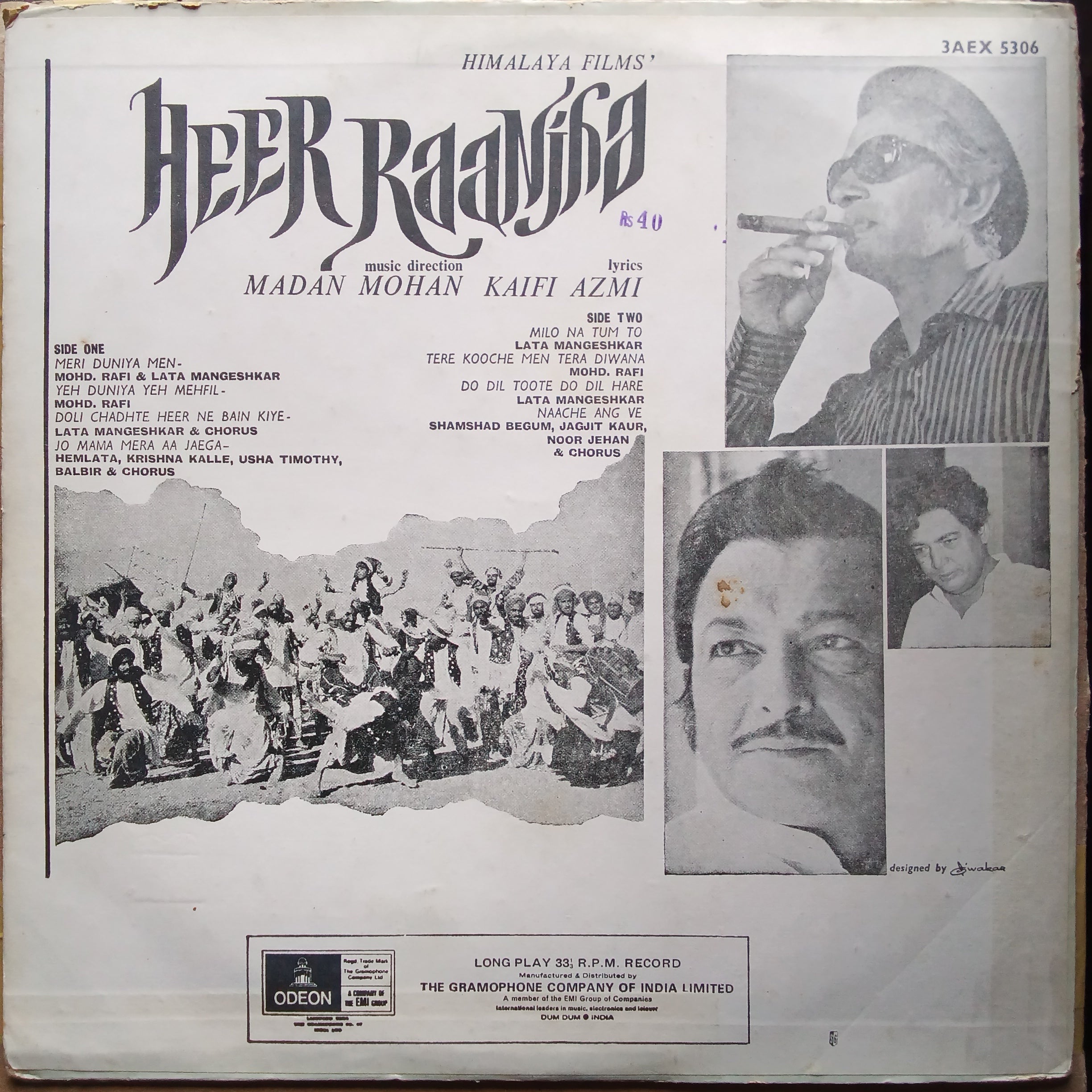 Madan Mohan  - Heer Raanjha (Vinyl)