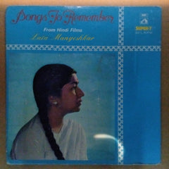 Lata Mangeshkar  - Songs To Remember (45-RPM)