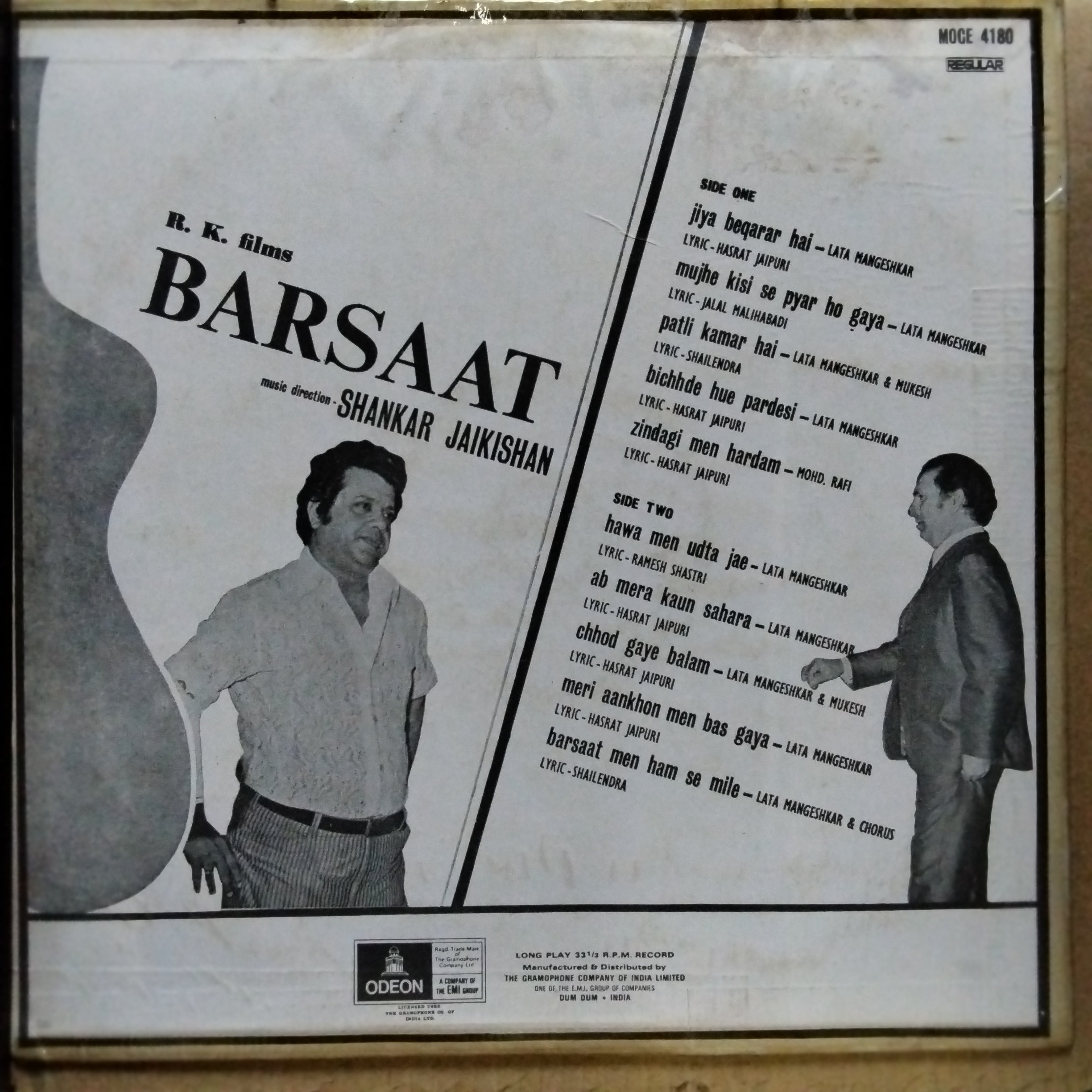 Shankar Jaikishan  - Barsaat  (Vinyl)