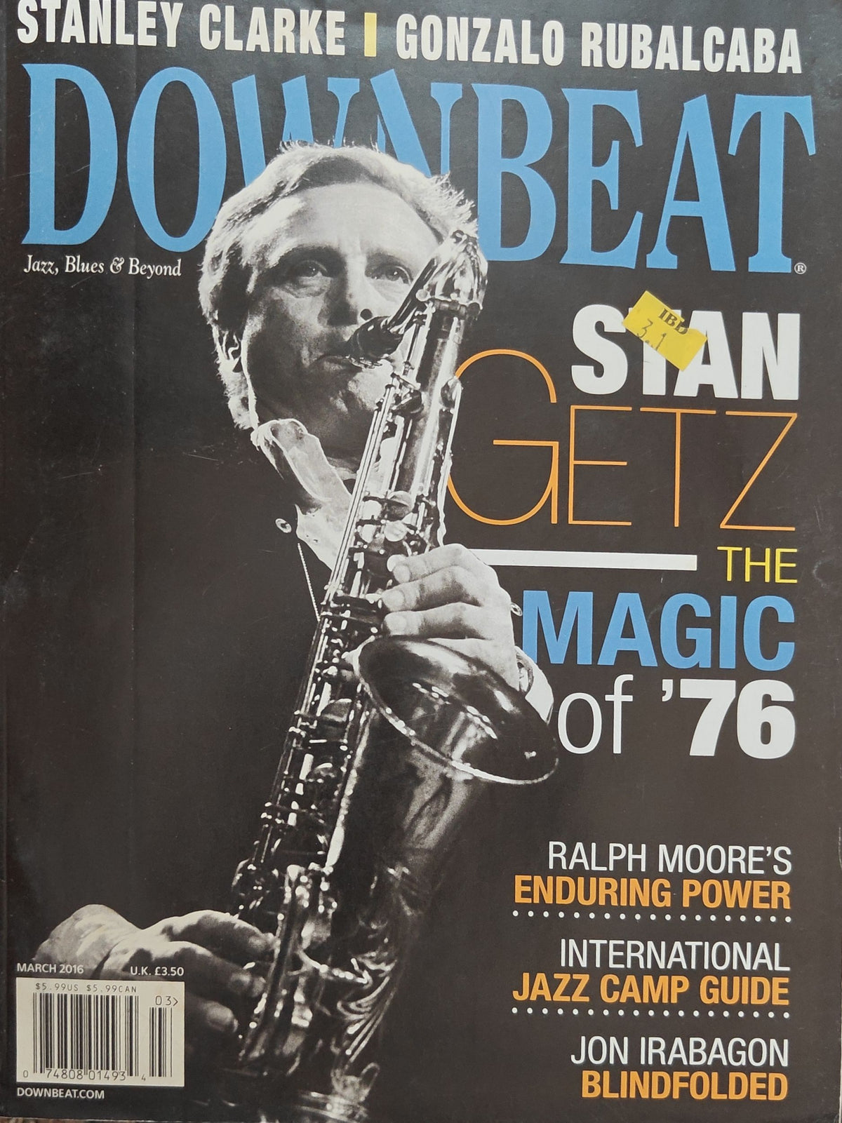 Cover (front) - DownBeat - March 2016