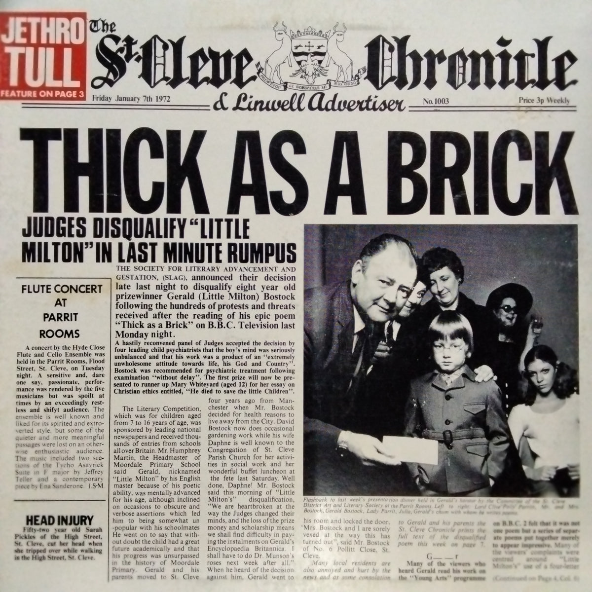 Jethro Tull  - Thick As A Brick (Vinyl)