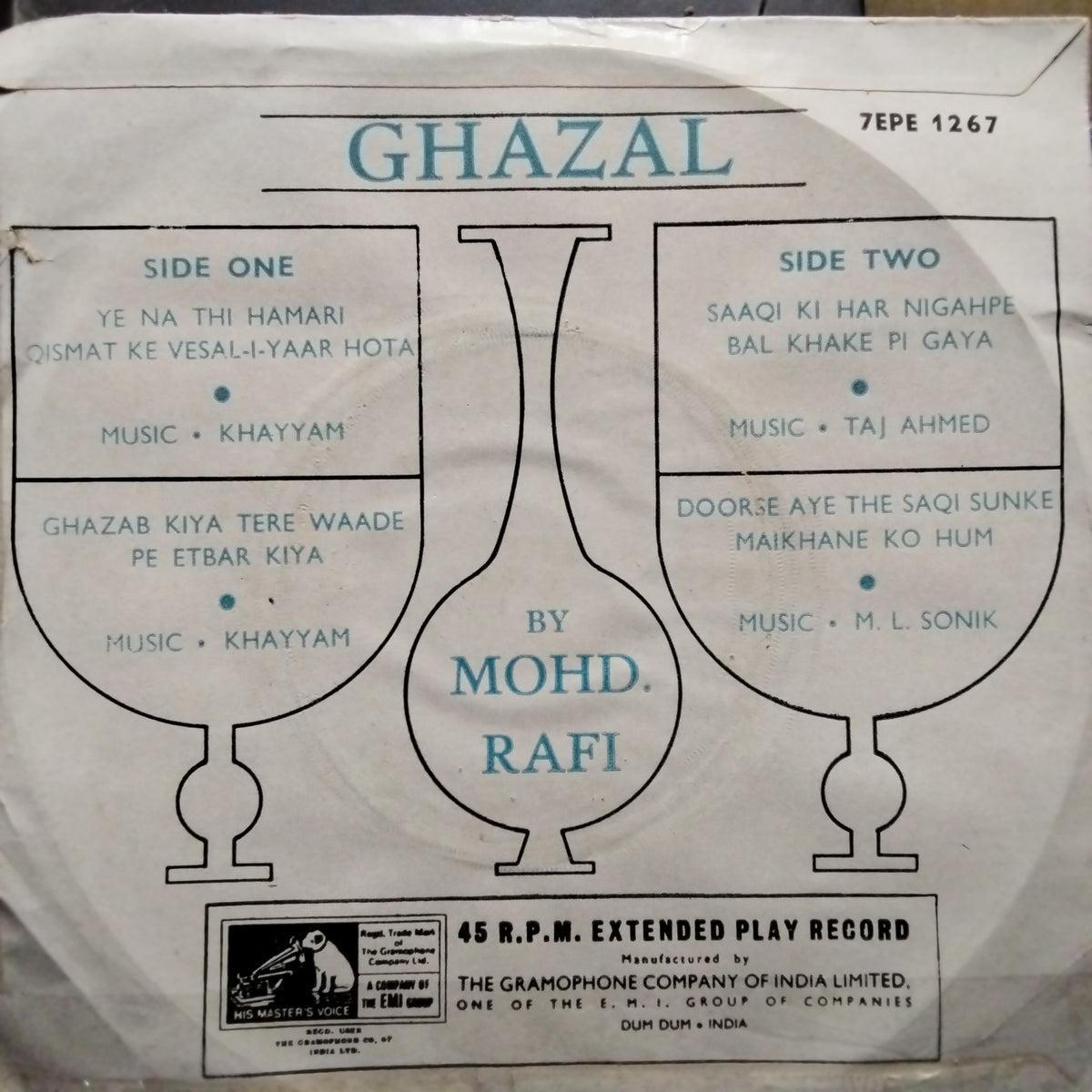 Mohd. Rafi*  - Ghazal (45-RPM)