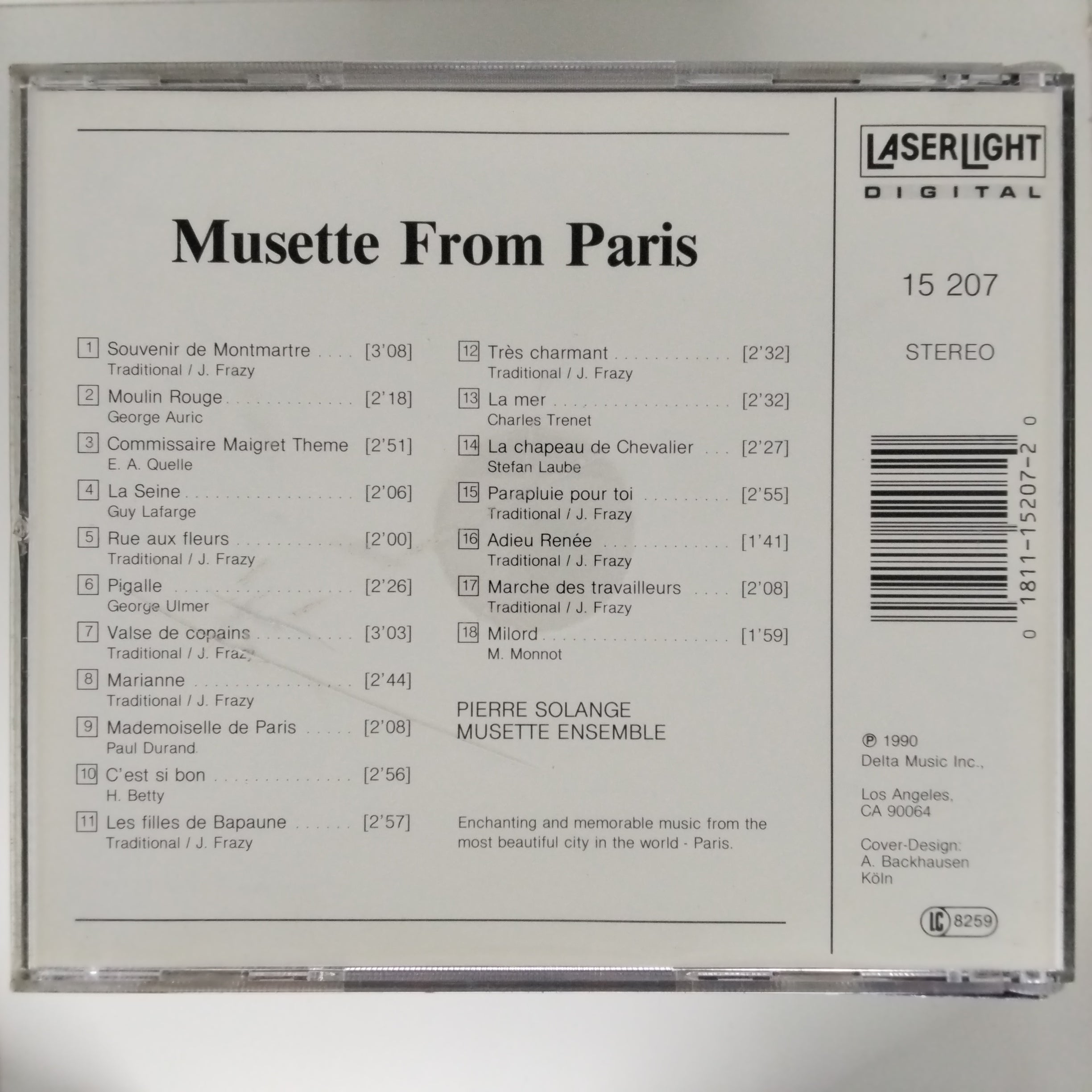 Pierre Solange Musette Ensemble  - Musette From Paris (CD)