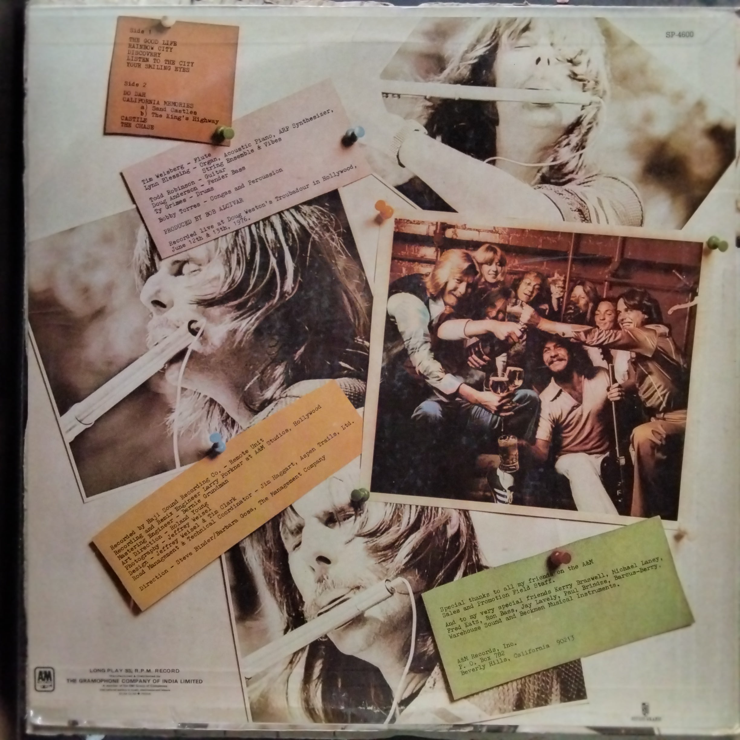 Tim Weisberg –  - Live At Last (Vinyl)