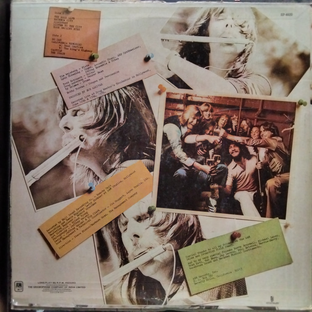 Tim Weisberg –  - Live At Last (Vinyl)