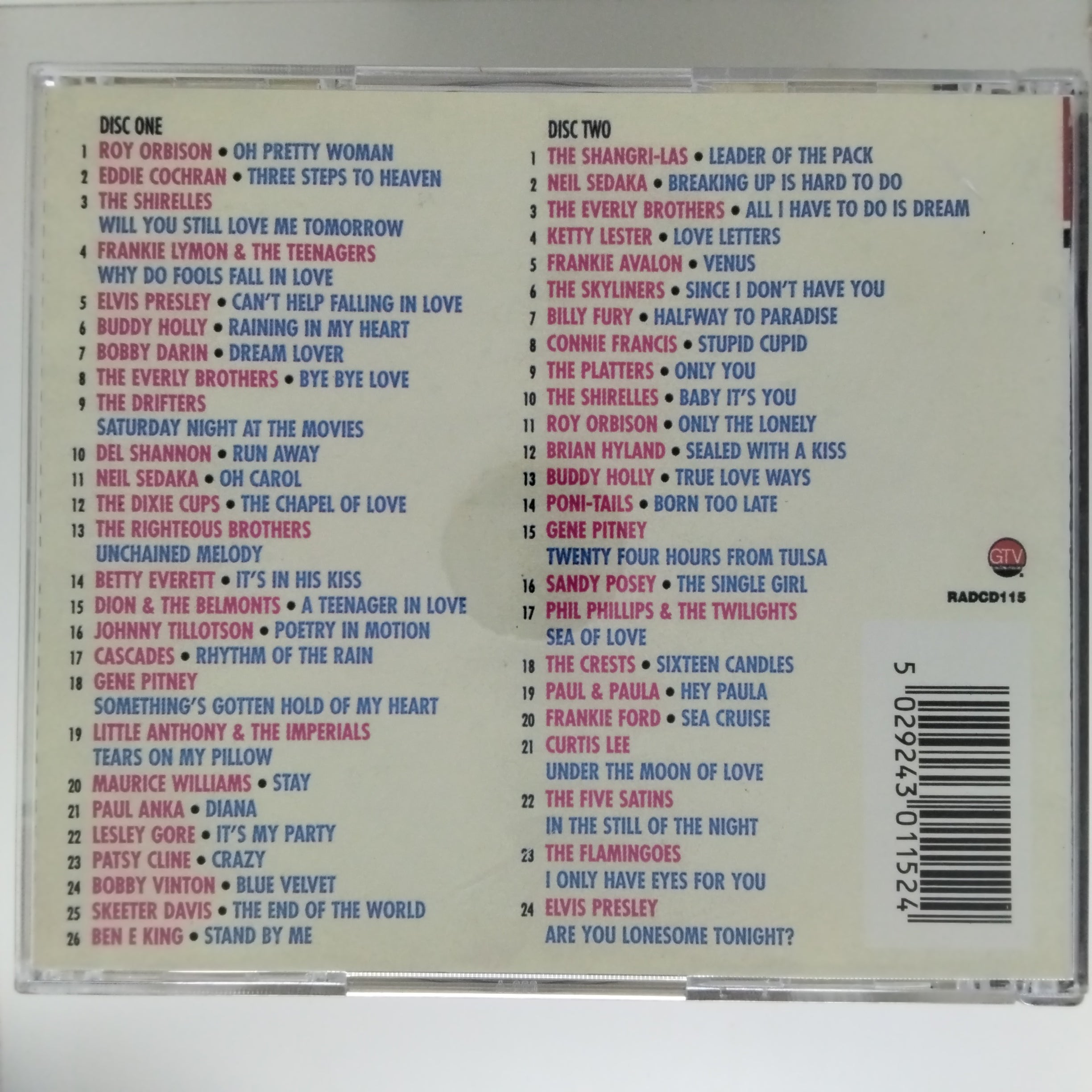 Various  - 50 Of The Greatest Rock 'N' Roll Love Songs (CD)
