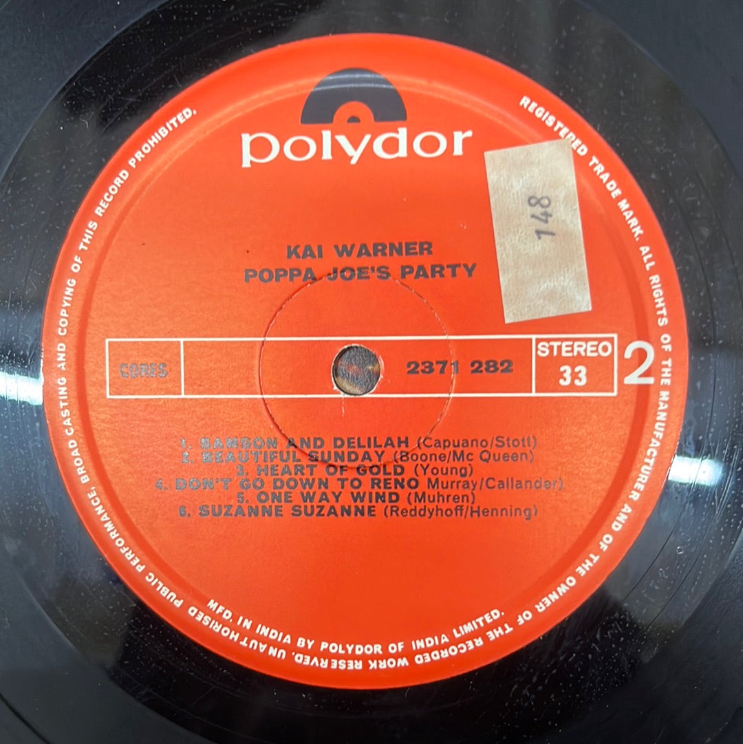 Kai Warner - Poppa Joe's Party (Vinyl)