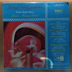 Lata Mangeshkar  - Songs To Remember (45-RPM)