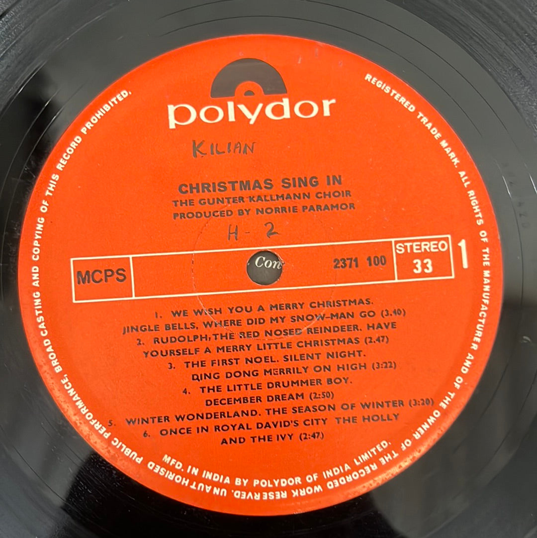 Günter Kallmann Chor - Christmas Sing-In With The Gunter Kallmann Choir (Vinyl)