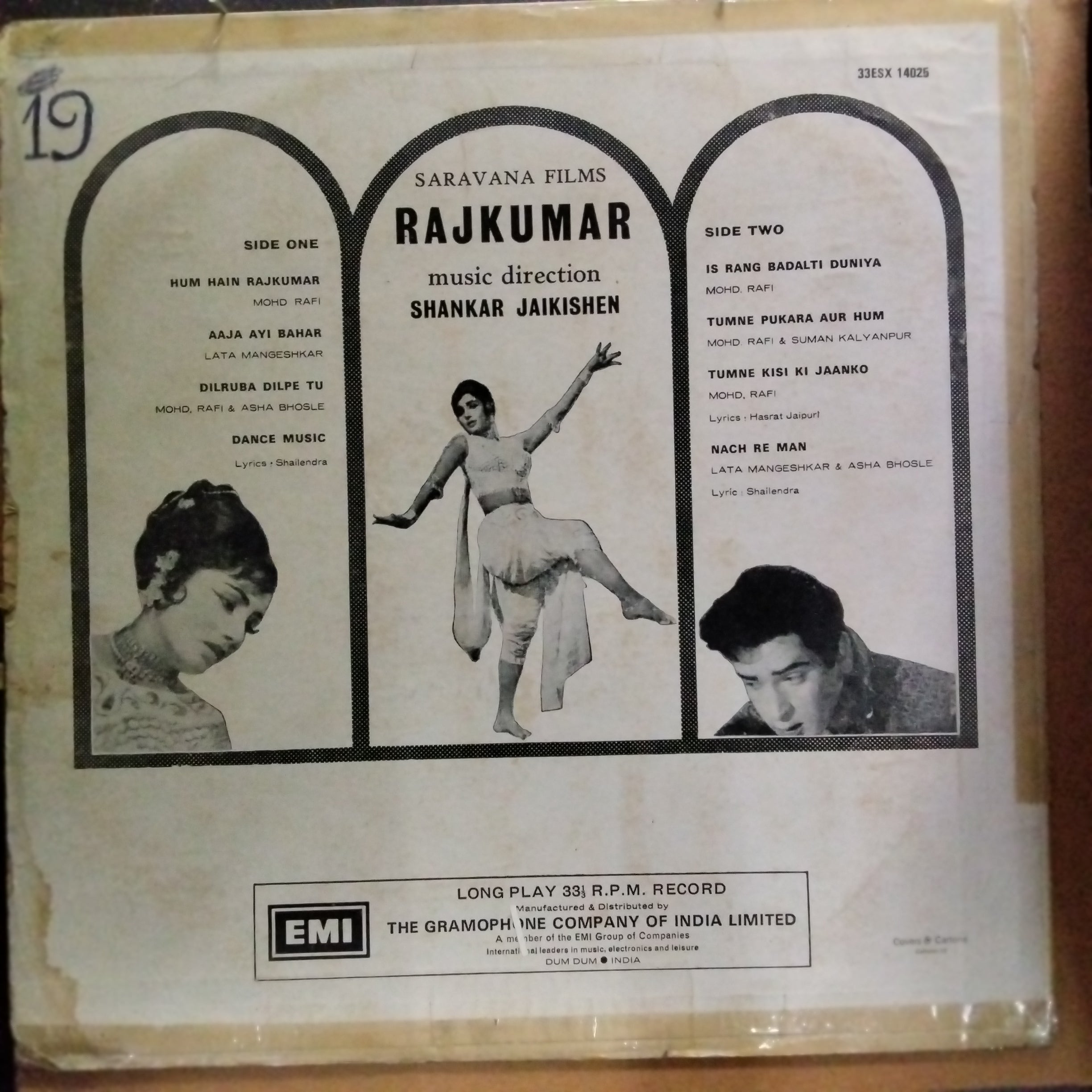 Shankar-Jaikishan  - Rajkumar (Vinyl)