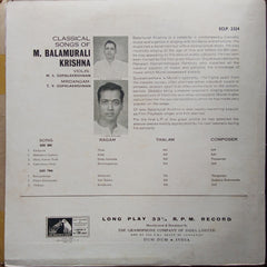 M. Balamurali Krishna  - Classical Songs Of... (Vinyl)