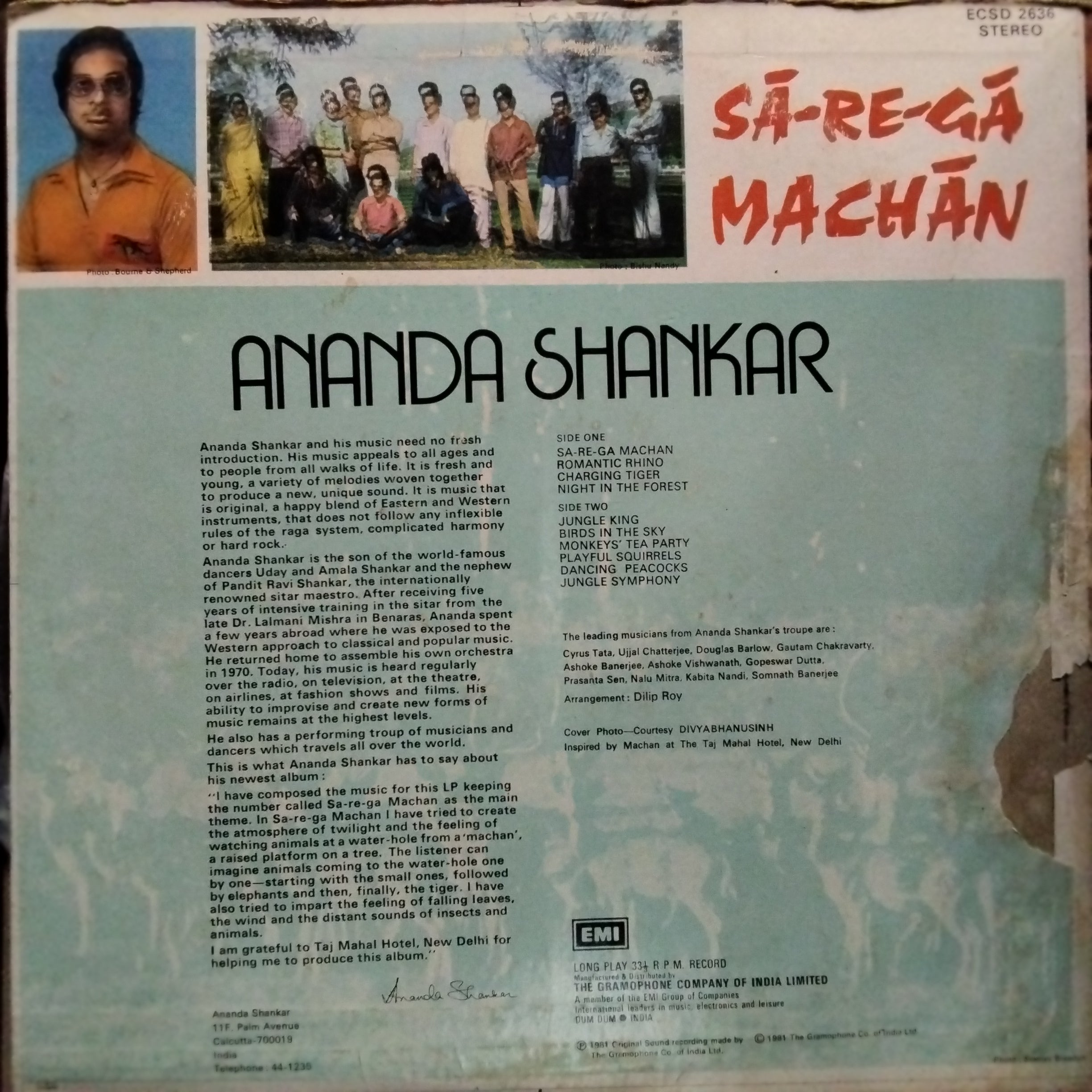 Ananda Shankar  - Sa-Re-Ga Machan (Vinyl)