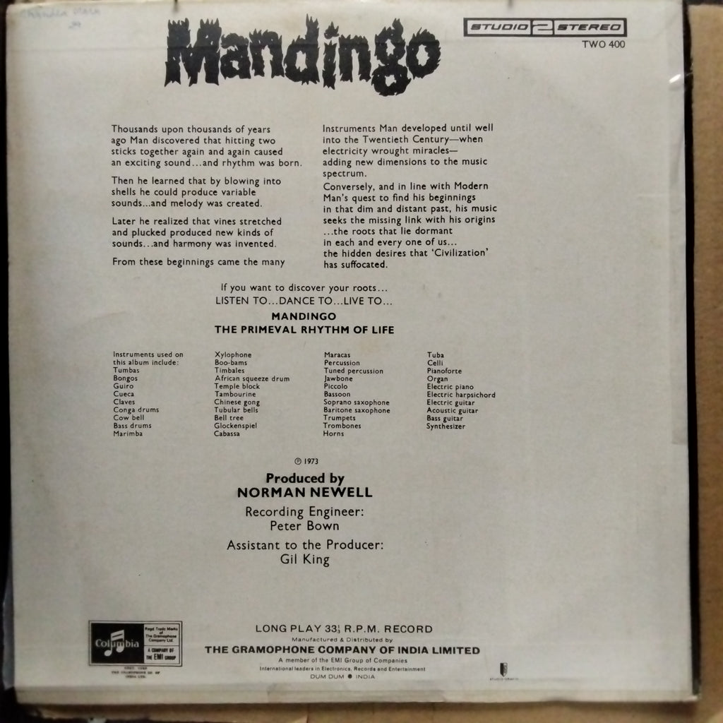 Mandingo  - The Primeval Rhythm Of Life (Vinyl)