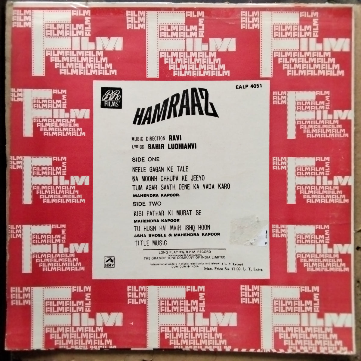 Ravi  - Hamraaz (Vinyl)