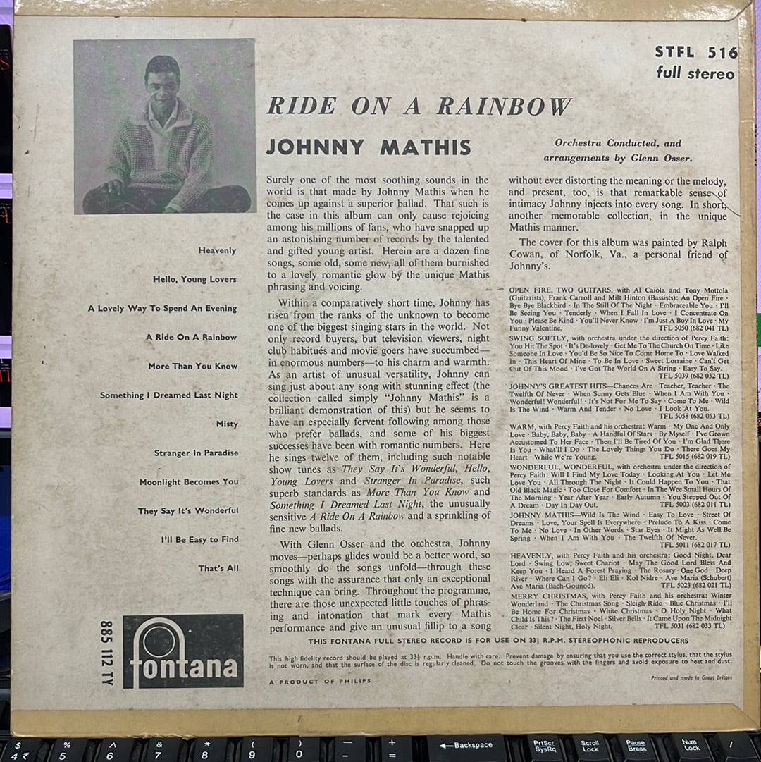 Johnny Mathis - Ride On A Rainbow (Vinyl)