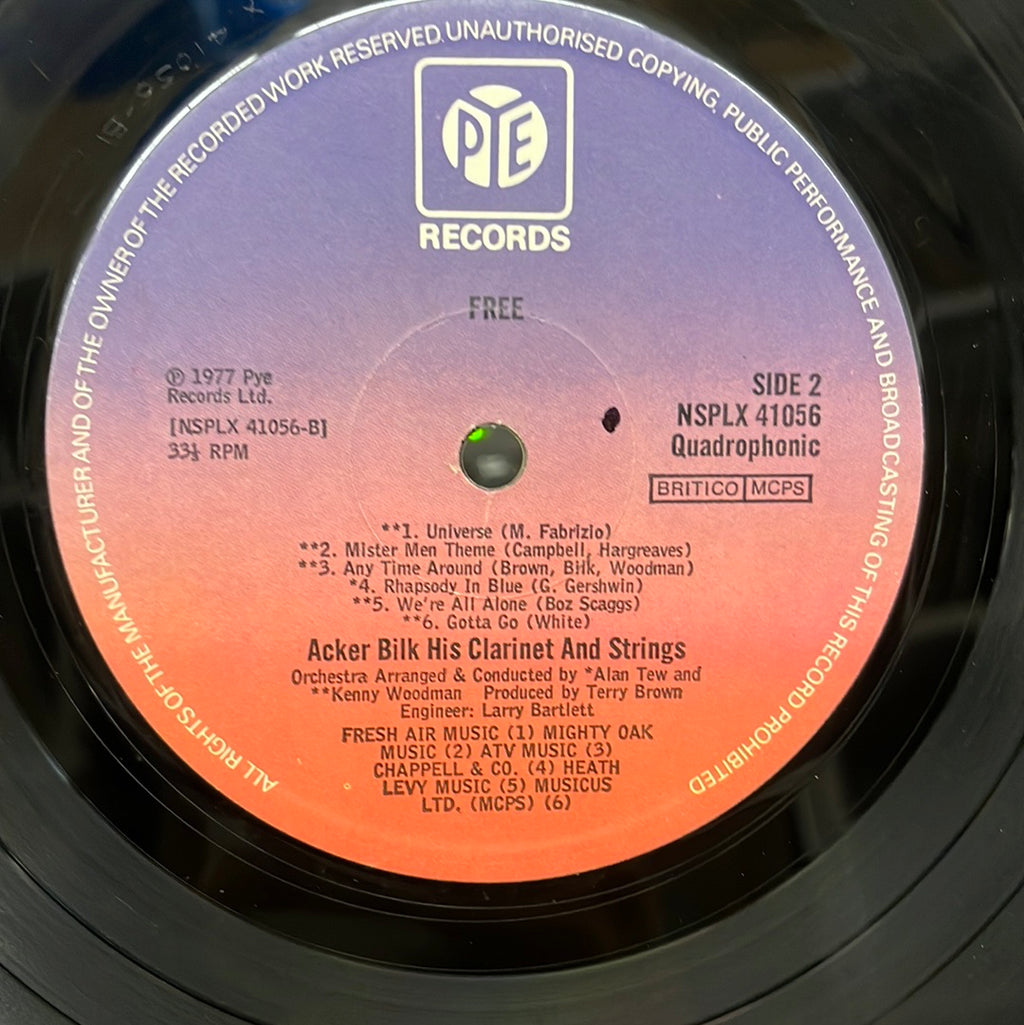 Acker Bilk - Free (Vinyl)