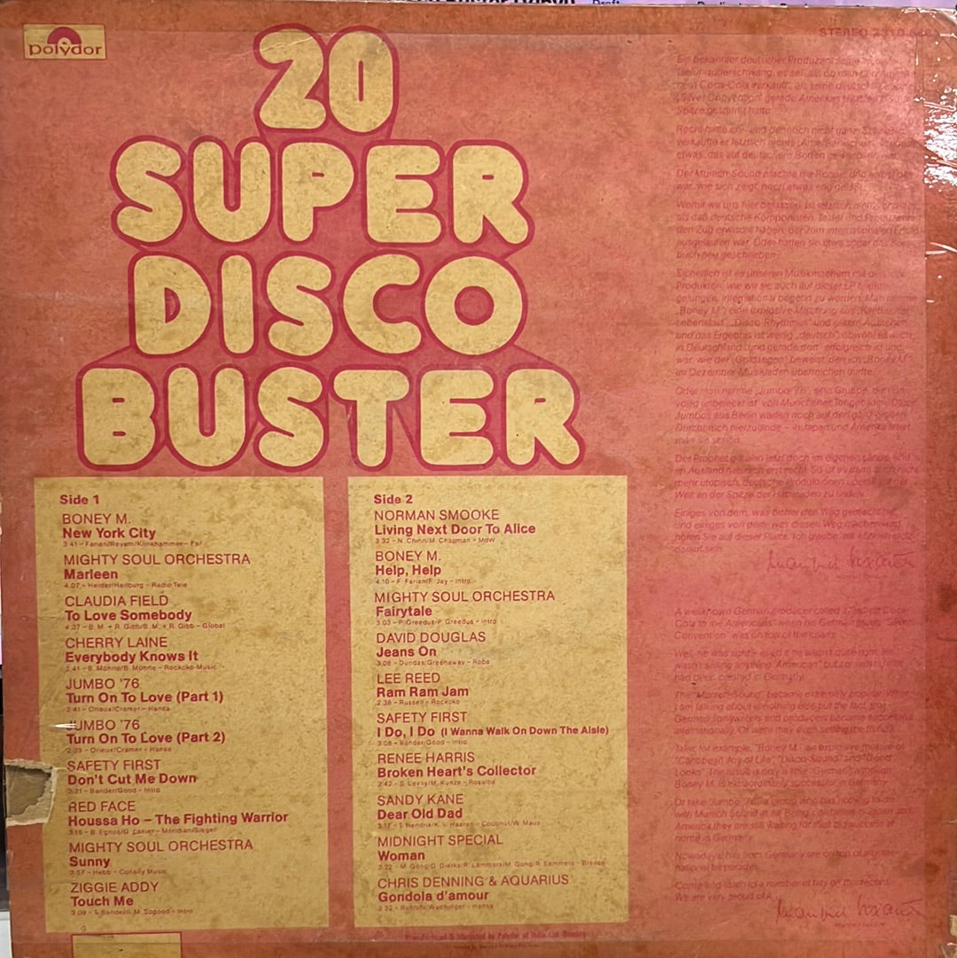 Various - 20 Super Disco Buster (Vinyl)