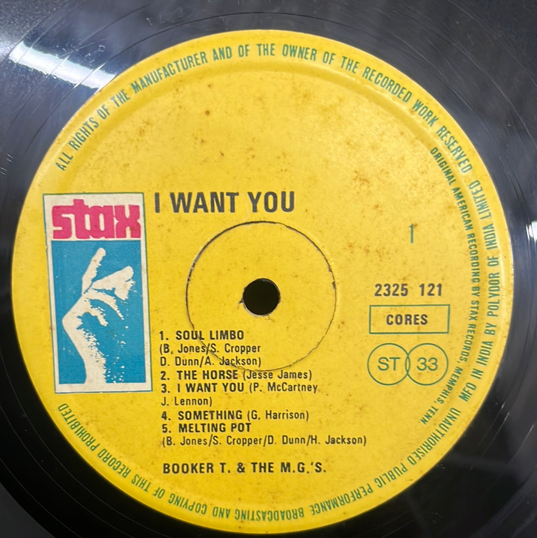 Booker T. The M.G.'S. - Want You (Vinyl)