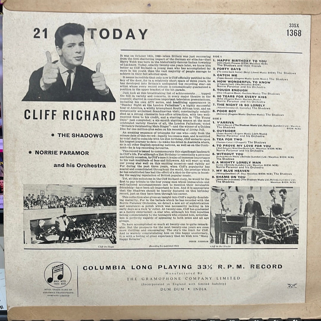 Cliff Richard - 21 Today (Vinyl)