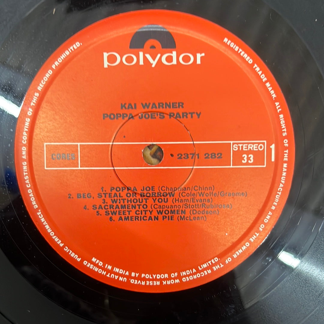 Kai Warner - Poppa Joe's Party (Vinyl)