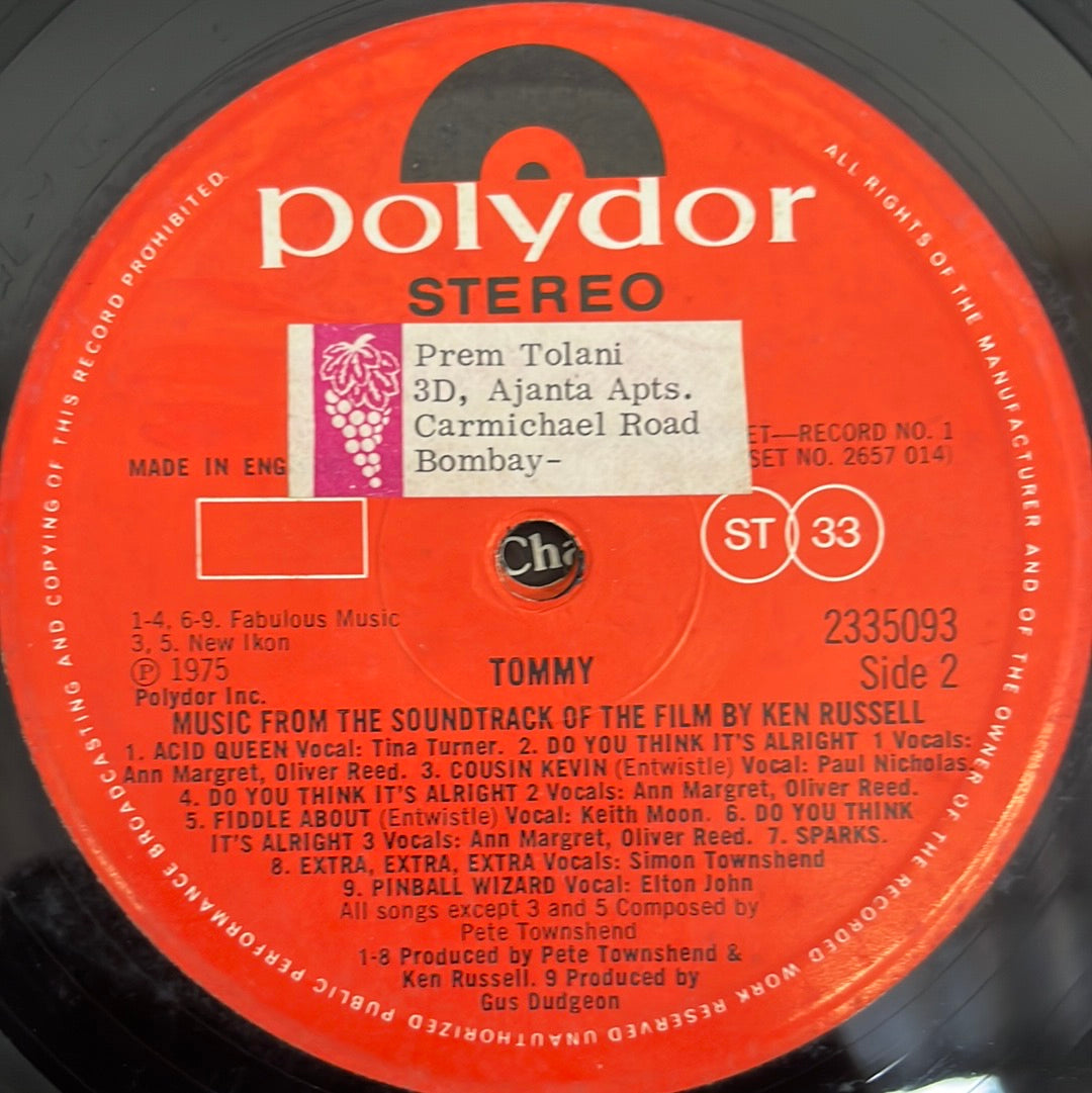 Various - Tommy (Original Soundtrack Recording) (Vinyl) (2)
