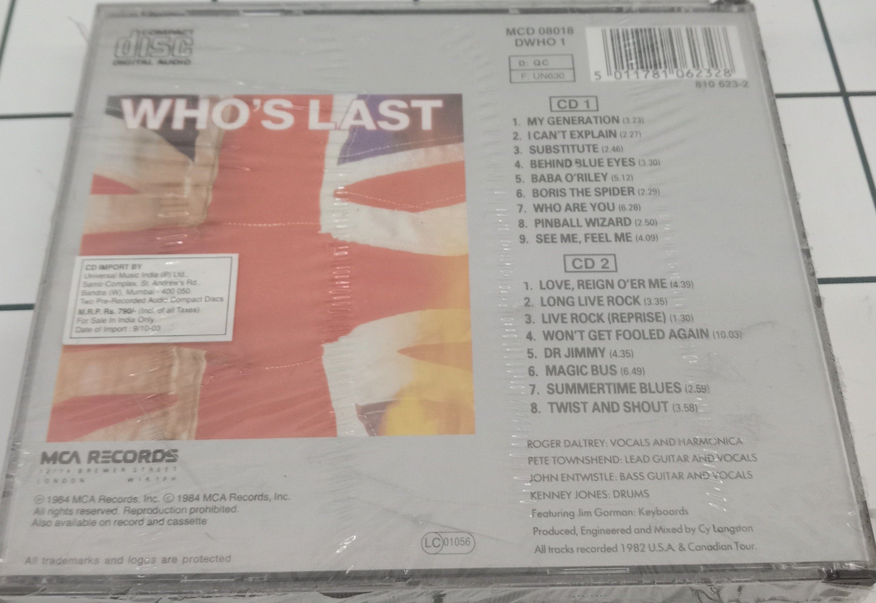 Who, The - Who's Last (CD)