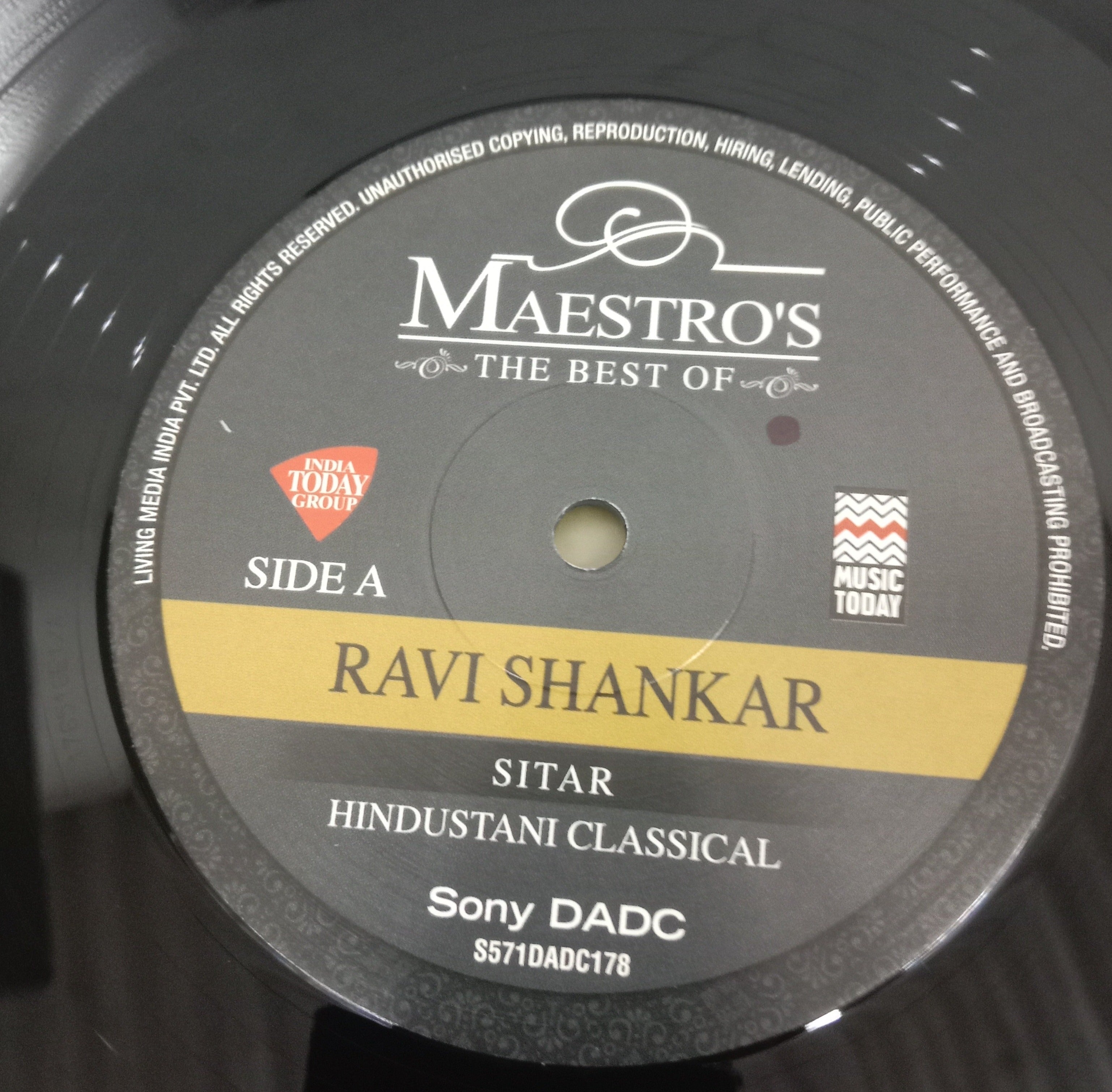 Ravi Shankar - The Best Of Maestro's - Sitar Hindustani Classical (Vinyl)