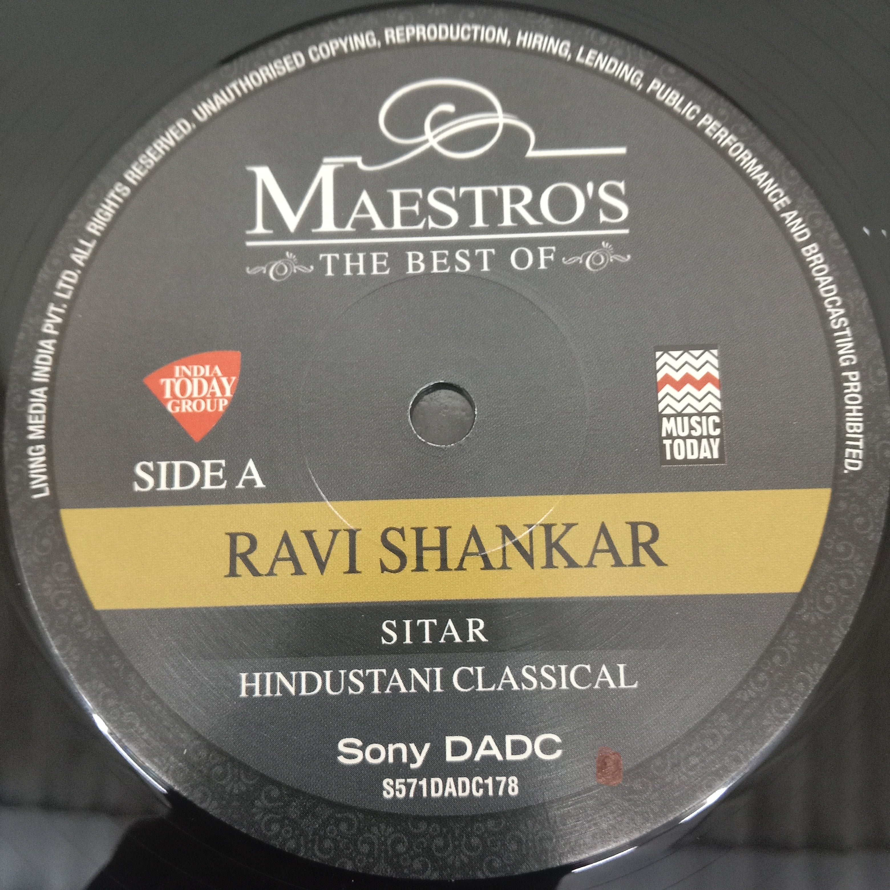 Ravi Shankar - The Best Of Maestro's - Sitar Hindustani Classical (Vinyl)