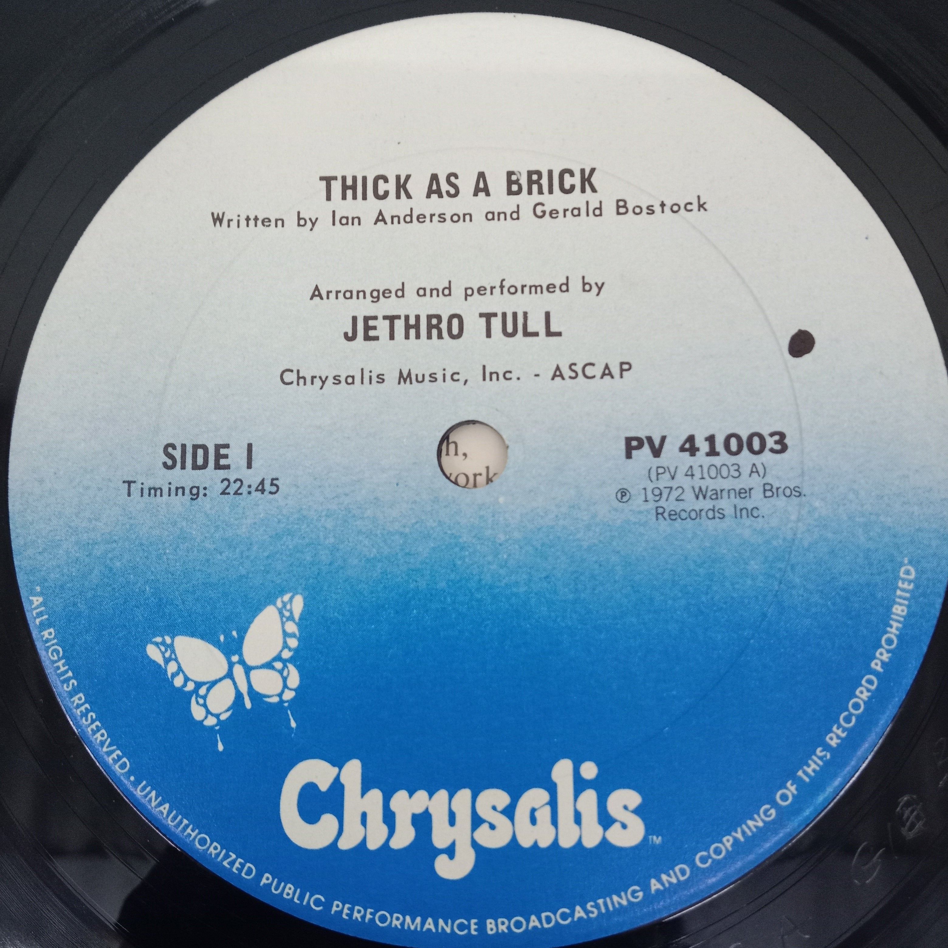 Jethro Tull - Thick As A Brick (Vinyl)