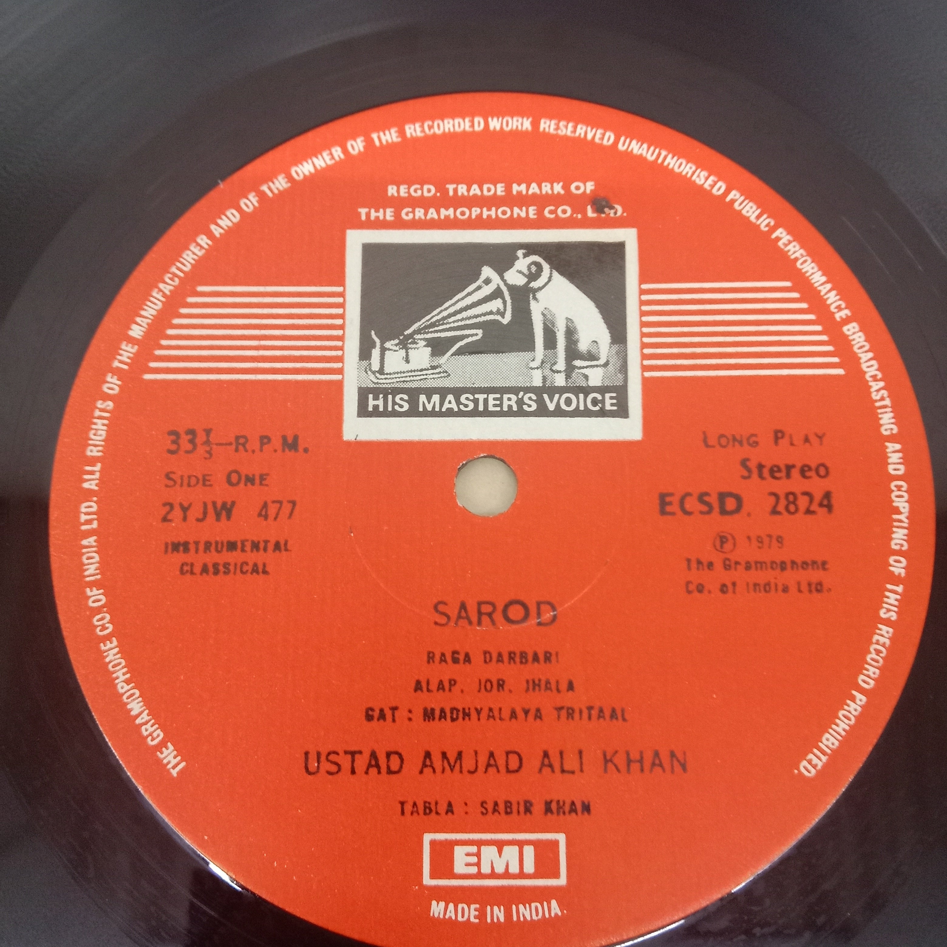 Amjad Ali Khan - Raga Darbari (The King Of Ragas—The Raga Of Kings) (Vinyl)